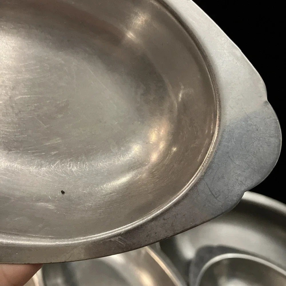 Lot of 11 Oblong Oval Stainless Steel Serving Trays Bowls Brand Ware Japan VTG